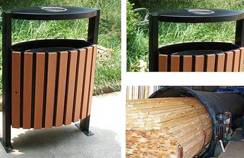 發(fā)貨廣州從化區(qū)，再獲好評(píng)的鋼木垃圾桶廠家