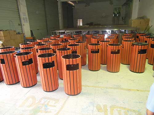 欣方圳鋼木垃圾箱再次獲得珠?？蛻暨x購