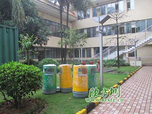 韶關(guān)物業(yè)分類玻璃鋼垃圾桶，提升社區(qū)好環(huán)境。